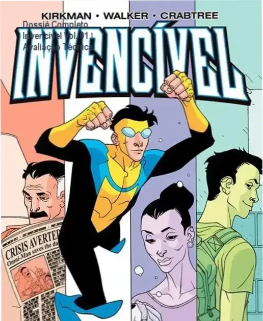 Capa da HQ Invencível Vol. 01 de Cory Walker e Robert Kirkman