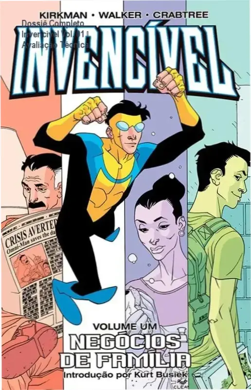 Capa da HQ Invencível Vol. 01 de Cory Walker e Robert Kirkman