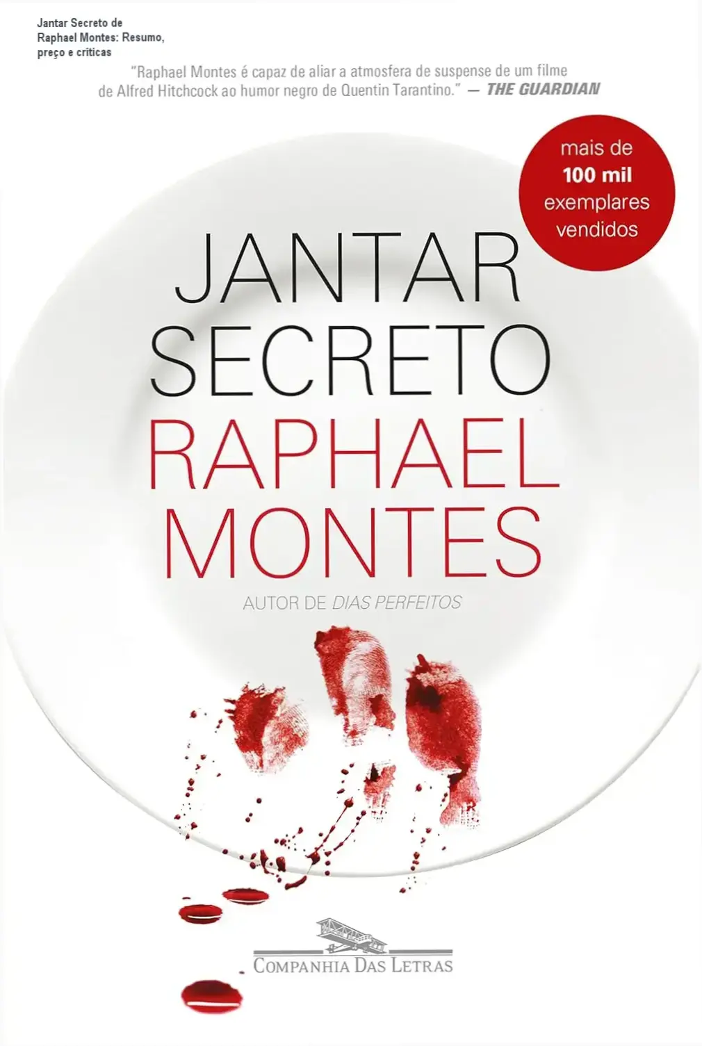 Jantar Secreto de Raphael Montes | cronograma da trama e carga horária de leitura