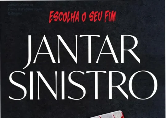 Capa do ebook Jantar Sinistro de Freida McFadden, thriller interativo em ambientação misteriosa