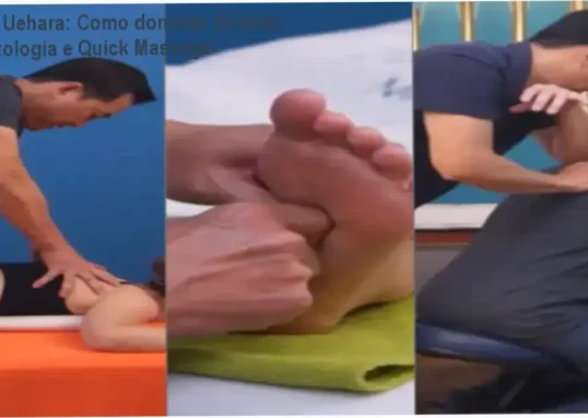 Jorge Uehara apresentando o Curso de Shiatsu, Reflexoterapia e Quick Massage em ambiente digital