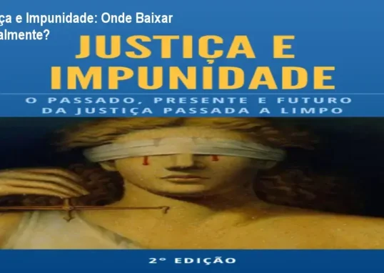 Tela mostrando a página oficial de download do curso Justiça e Impunidade