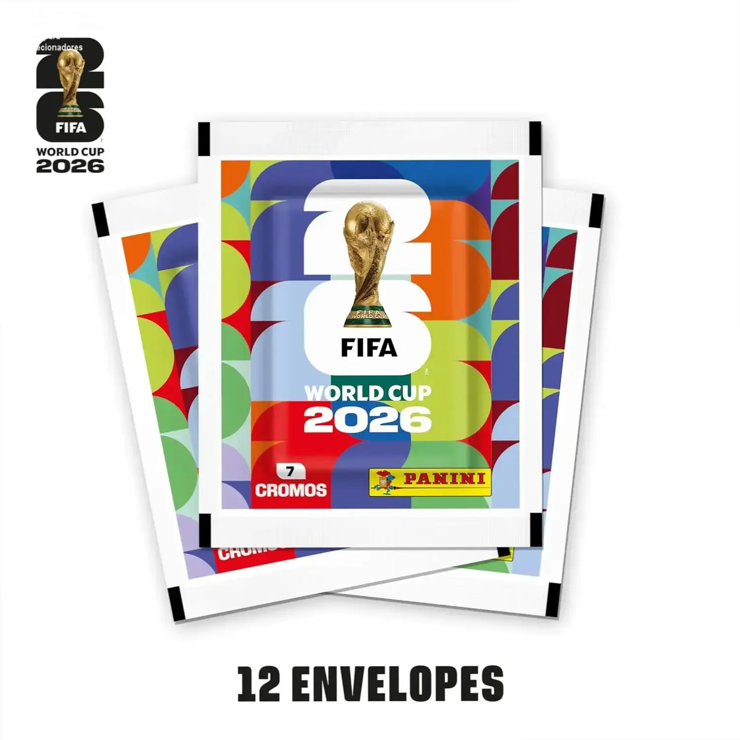 Kit 12 Envelopes de Figurinhas Copa 2026 da Panini - R$ 93,12