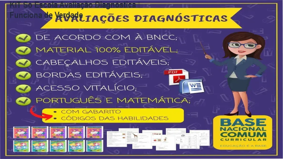 KIT Só Escola de Avaliação Diagnóstica por J.A Bertotto – resultados reais e experiência prática