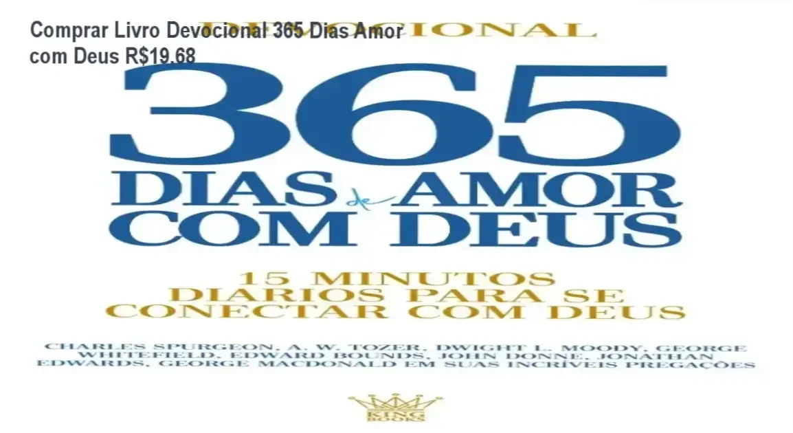 Livro Devocional 365 Dias de Amor com Deus – cupom desconto
