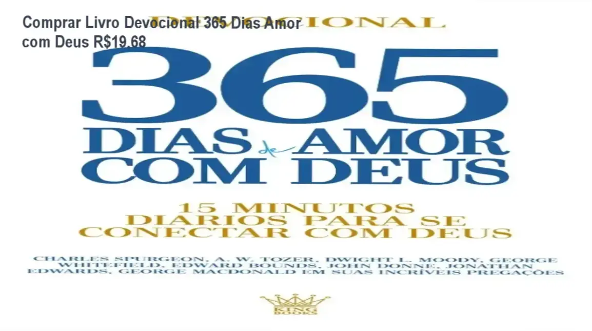 Livro Devocional 365 Dias de Amor com Deus – cupom desconto