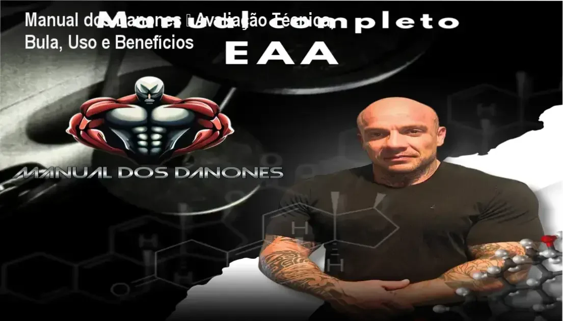 Capa do curso Manual dos Danones mostrando tópicos de hormônios e performance física