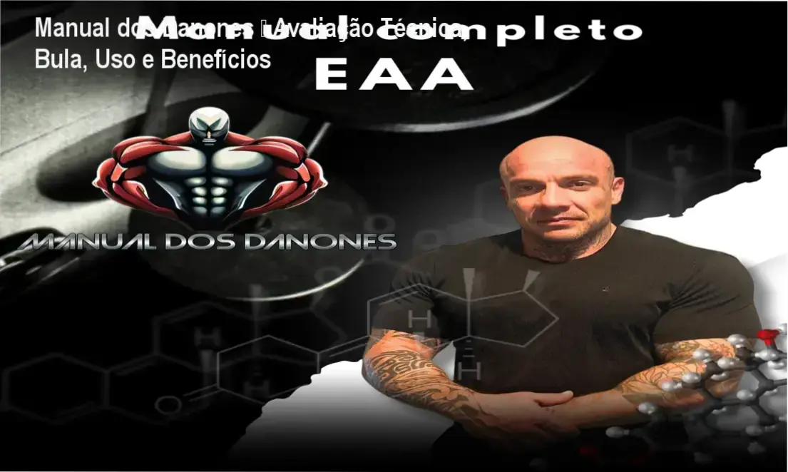 Capa do curso Manual dos Danones mostrando tópicos de hormônios e performance física