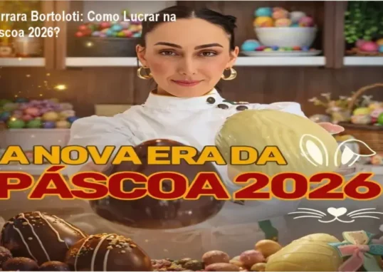 Marrara Bortoloti apresentando técnicas de confeitaria para ovos de Páscoa 2026