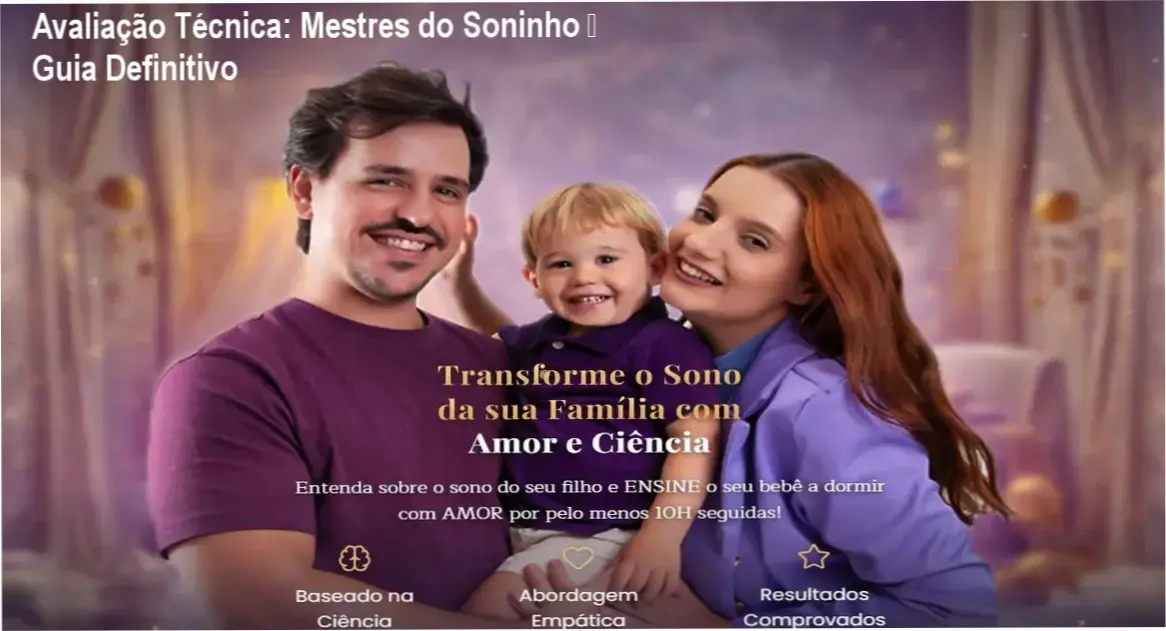 Imagem ilustrando o curso Mestres do Soninho com destaque para a rotina de sono do bebê