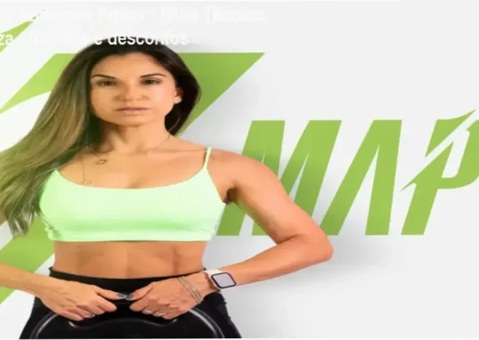 Imagem promocional do Método Abdômen Power mostrando resultados de firmeza abdominal e cupom de desconto