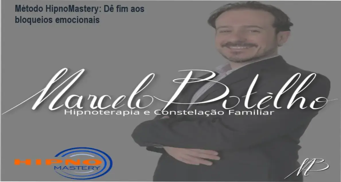 Imagem do curso Método HipnoMastery mostrando integração de hipnose, PNL e constelação familiar