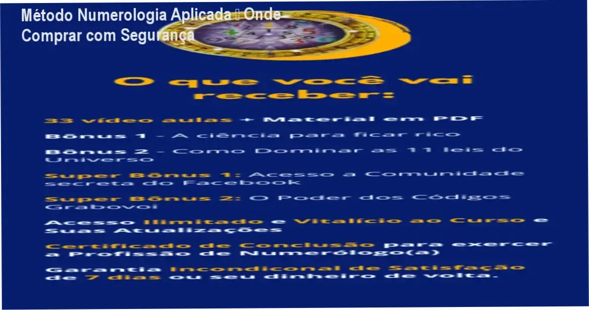 Método Numerologia Aplicada de Rafà Almeida – cupom de desconto exclusivo