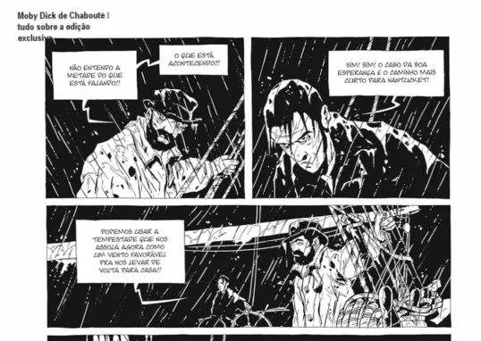 Moby Dick de Christophe Chabouté – cronograma de leitura e carga horária