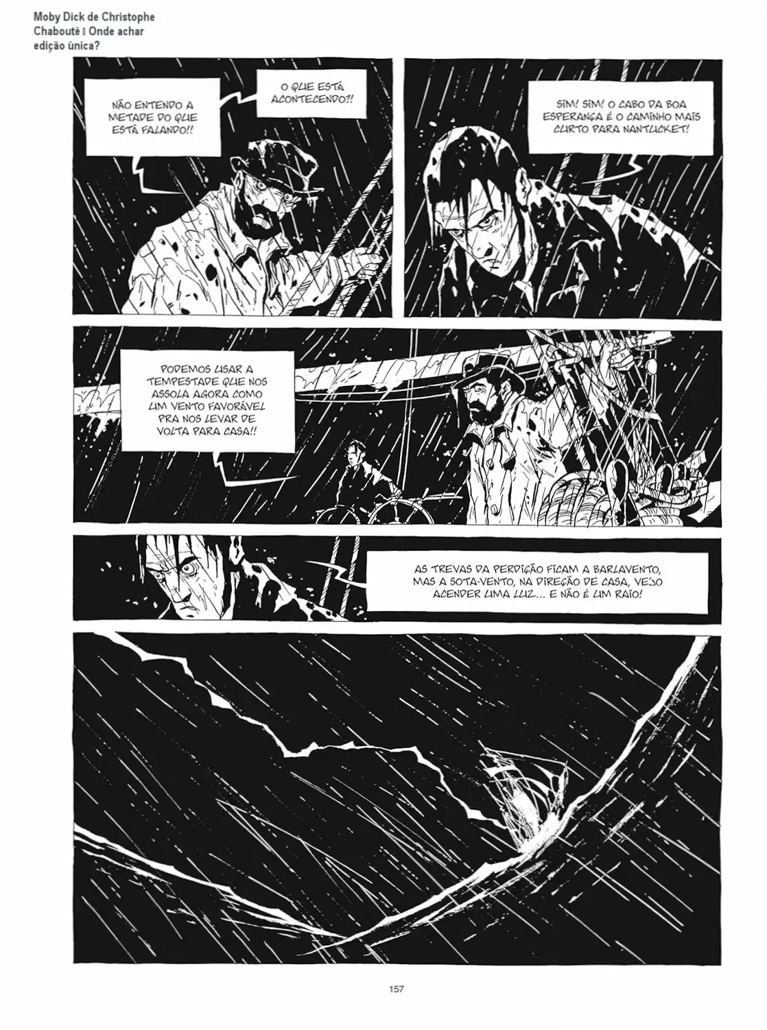 Moby Dick de Christophe Chabouté – cronograma de leitura e dedicação