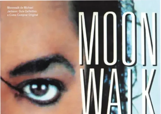 Capa dura do livro Moonwalk de Michael Jackson, edição em inglês