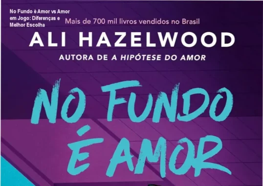 Capa do livro No Fundo é Amor ao lado da capa de Amor em Jogo mostrando contraste