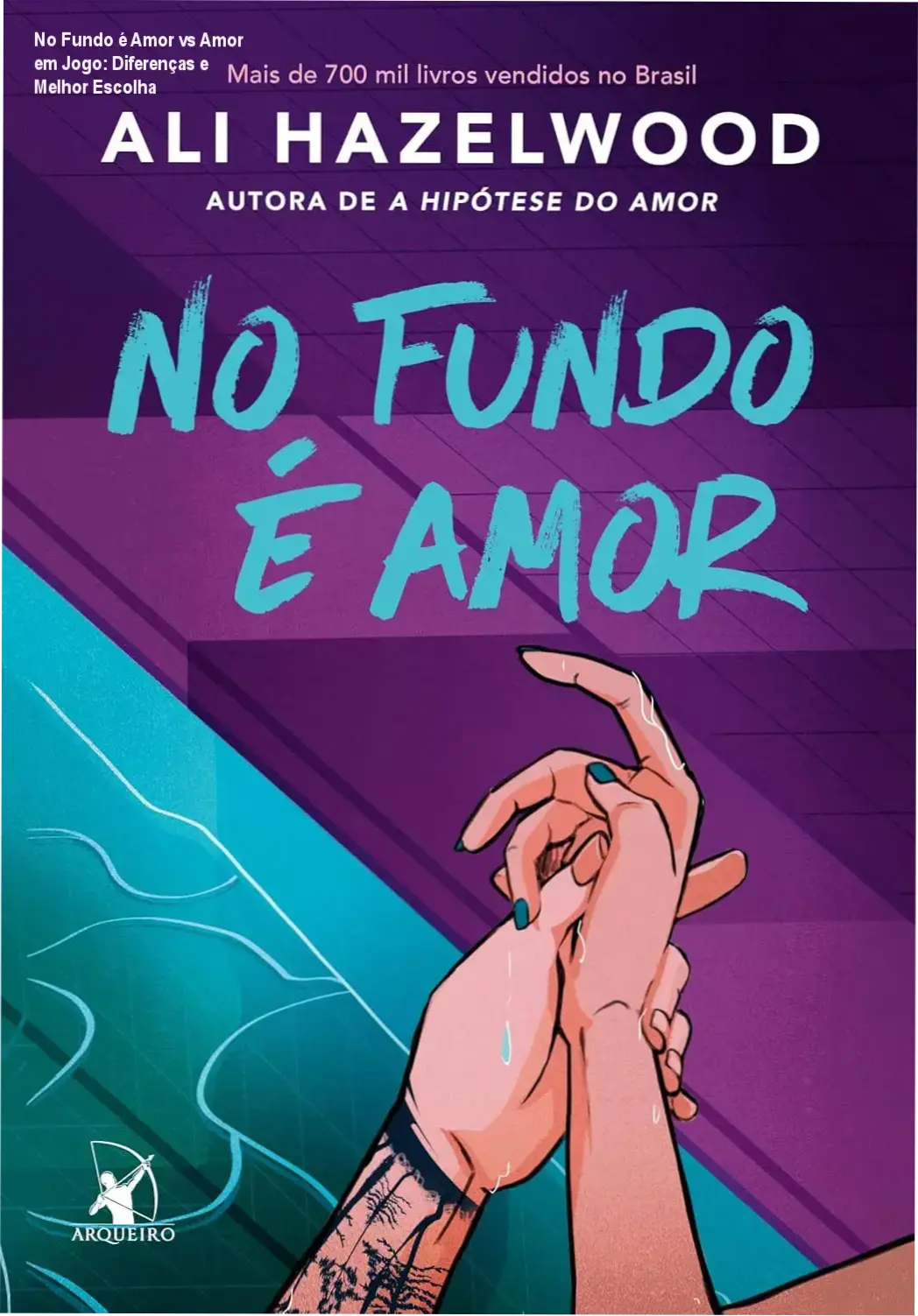 Capa do livro No Fundo é Amor ao lado da capa de Amor em Jogo mostrando contraste