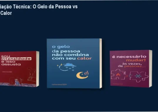 Capa do eBook mostrando fogo e gelo representando intensidade e indiferença em relacionamentos