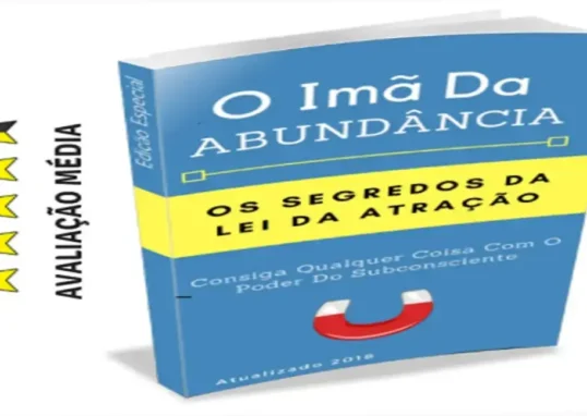 Capa do e‑book O Imã da Abundância mostrando técnicas de lei da atração
