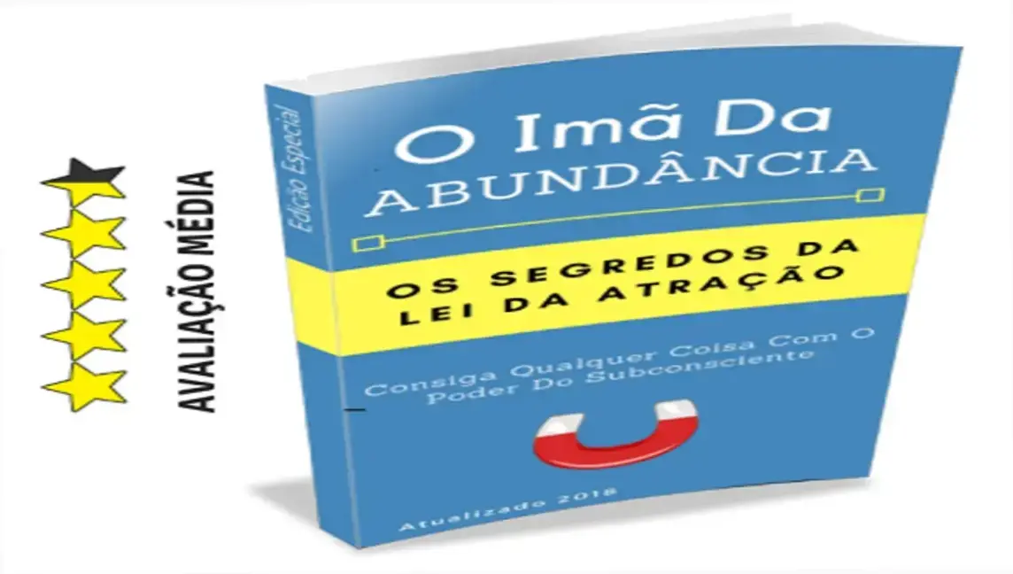 Capa do e‑book O Imã da Abundância mostrando técnicas de lei da atração