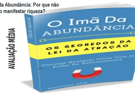 Capa do e‑book O Imã da Abundância mostrando estratégias de lei da atração