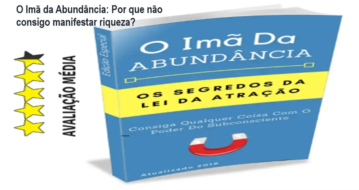 Capa do e‑book O Imã da Abundância mostrando estratégias de lei da atração