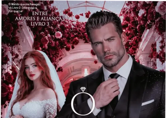 Comparativo visual entre O Marido que me Renegou e o livro anterior da série Entre Amores e Alianças