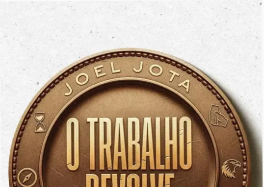 Capa do ebook O Trabalho Devolve mostrando 15 minutos diários de sabedoria para mudar a vida