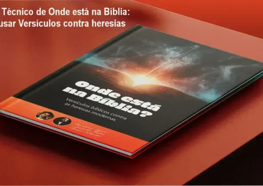 Capa do eBook Onde está na Bíblia mostrando versículos organizados para debates apologéticos
