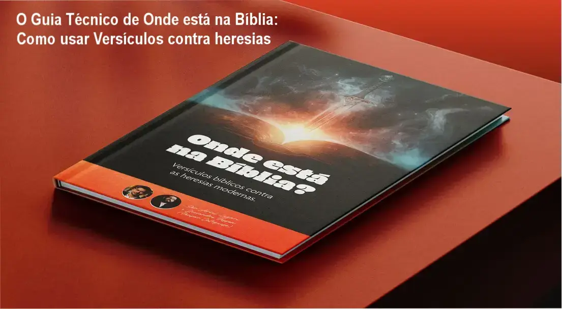 Capa do eBook Onde está na Bíblia mostrando versículos organizados para debates apologéticos