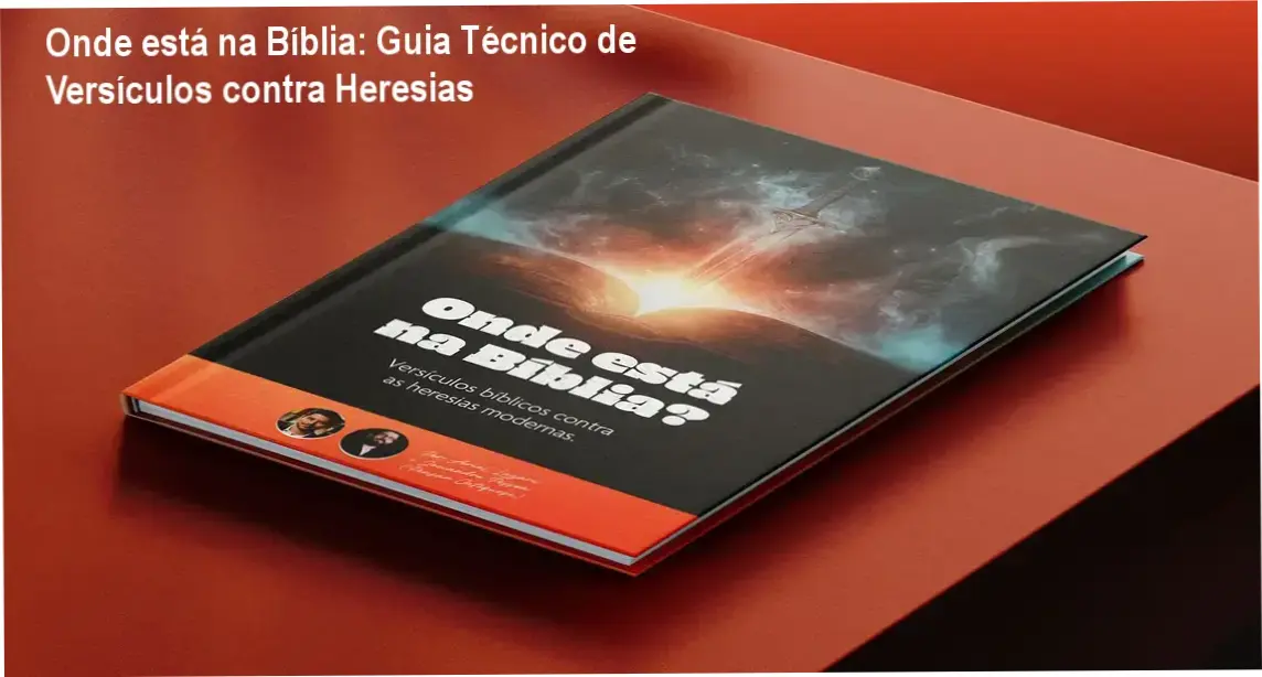 Capa do eBook Onde está na Bíblia mostrando versículos bíblicos para apologética católica