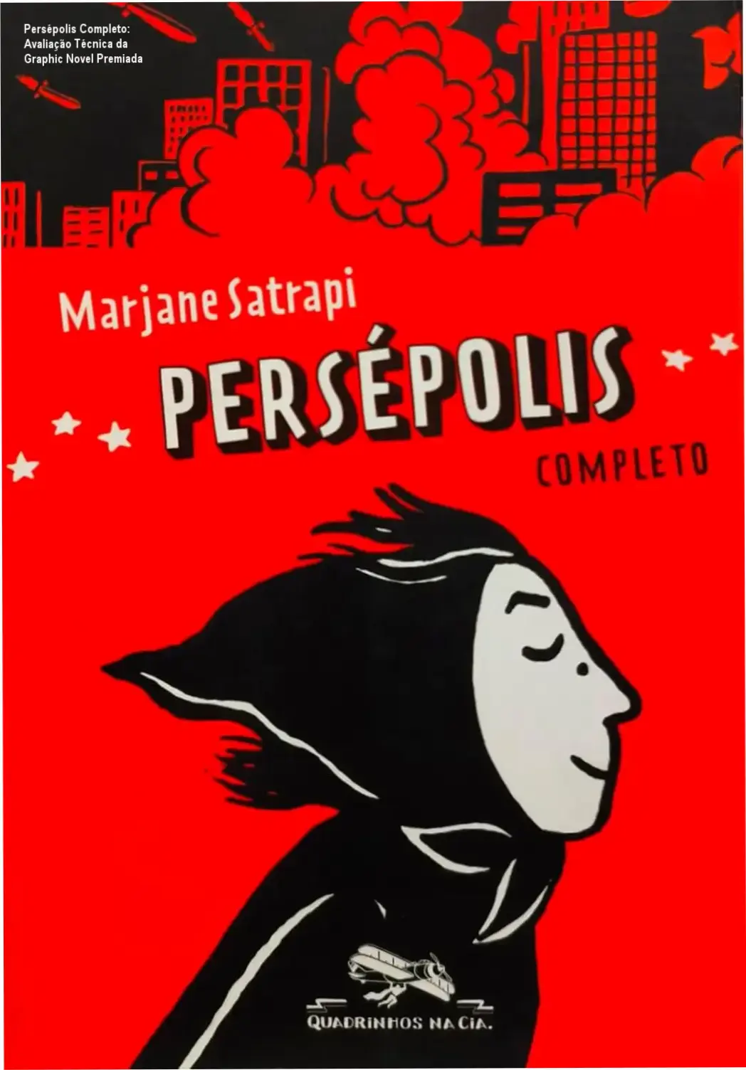 Capa do ebook Persépolis - Completo edição português, destaque da análise técnica