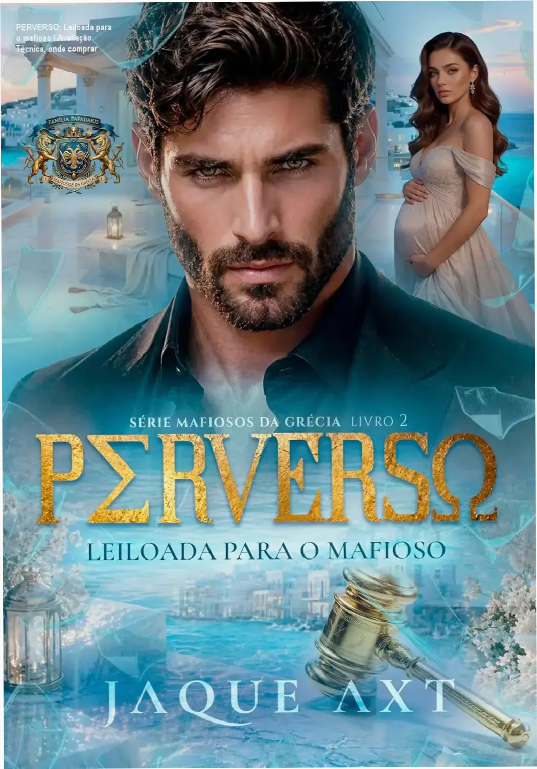 Capa do eBook PERVERSO: Leiloada para o mafioso com selo de 4,8 estrelas
