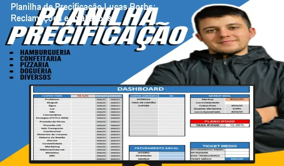 Planilha de Precificação Lucas Borbs – reclamações, avaliações e reputação