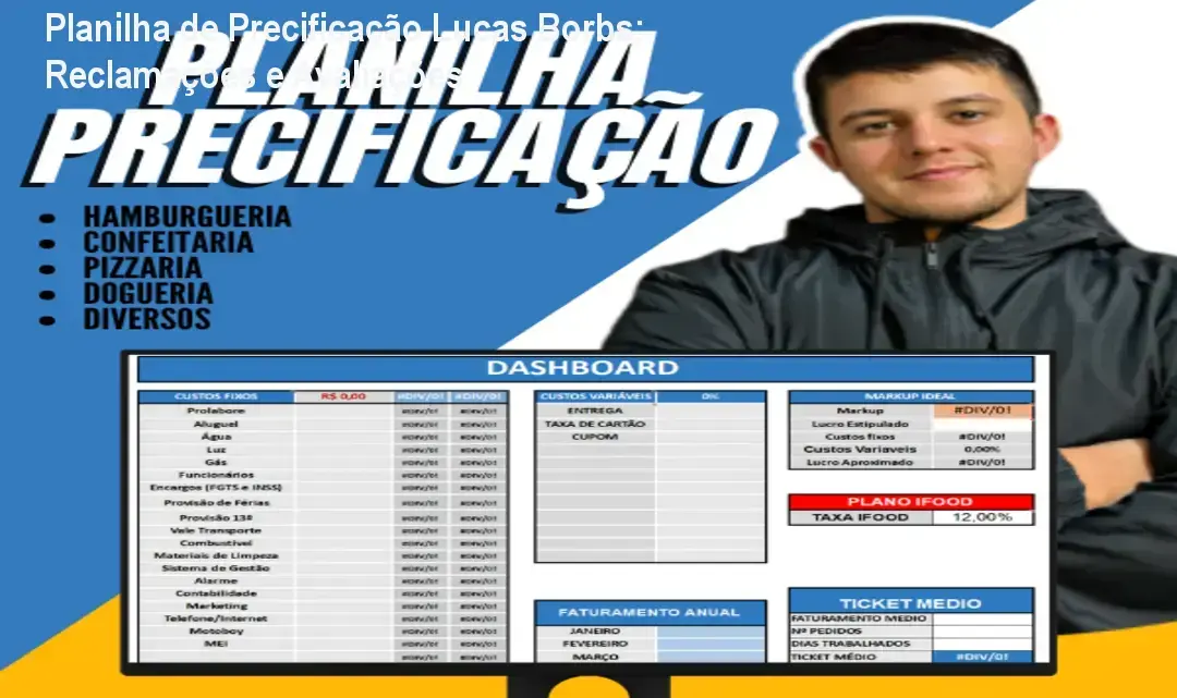 Planilha de Precificação Lucas Borbs – reclamações, avaliações e reputação