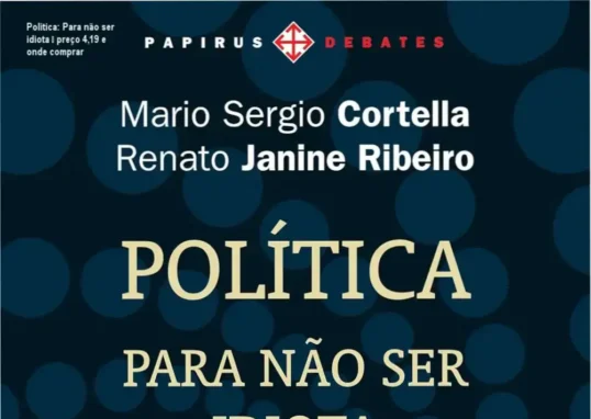 Capa do livro Política: Para não ser idiota, destaque preço promocional e link para compra oficial