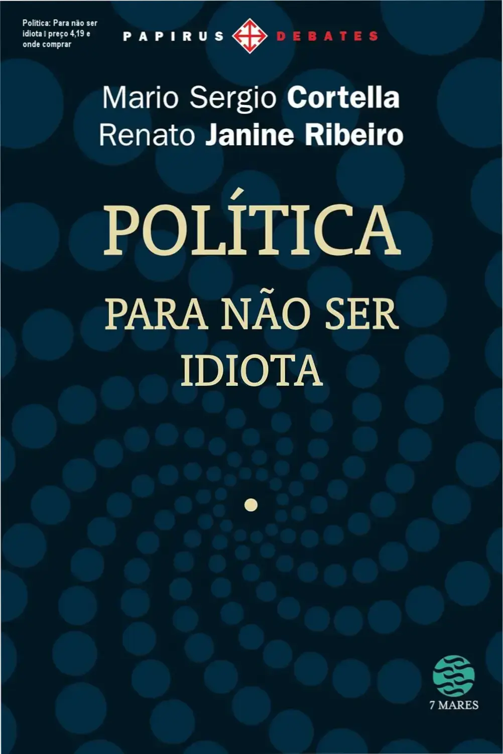 Capa do livro Política: Para não ser idiota, destaque preço promocional e link para compra oficial