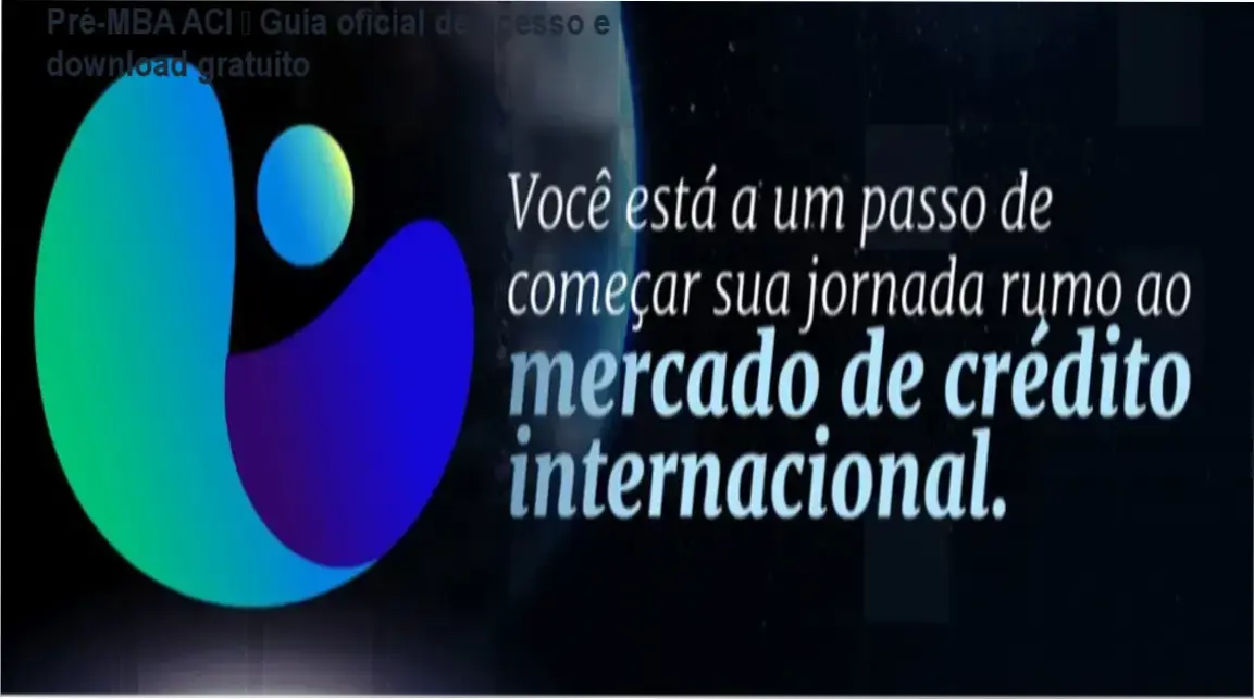 Pré-MBA ACI de José Barbará – download gratuito e acesso oficial