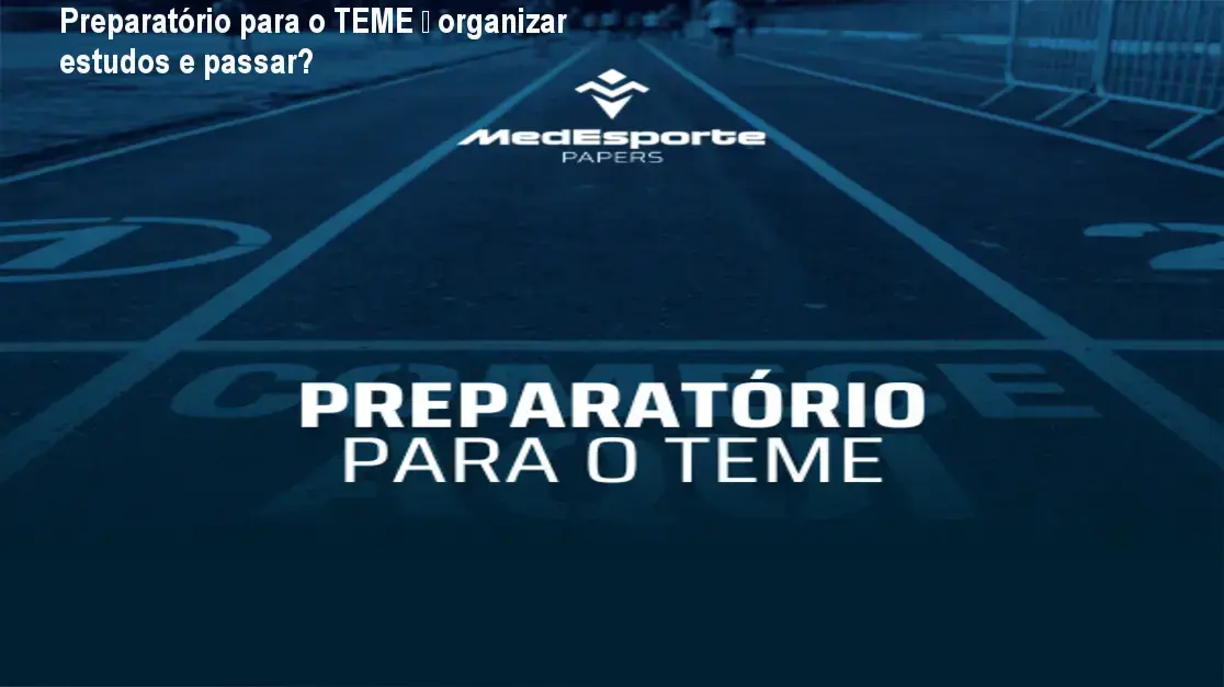 Preparatório para o TEME de Guilherme Alfonso – cronograma de estudos intensivo