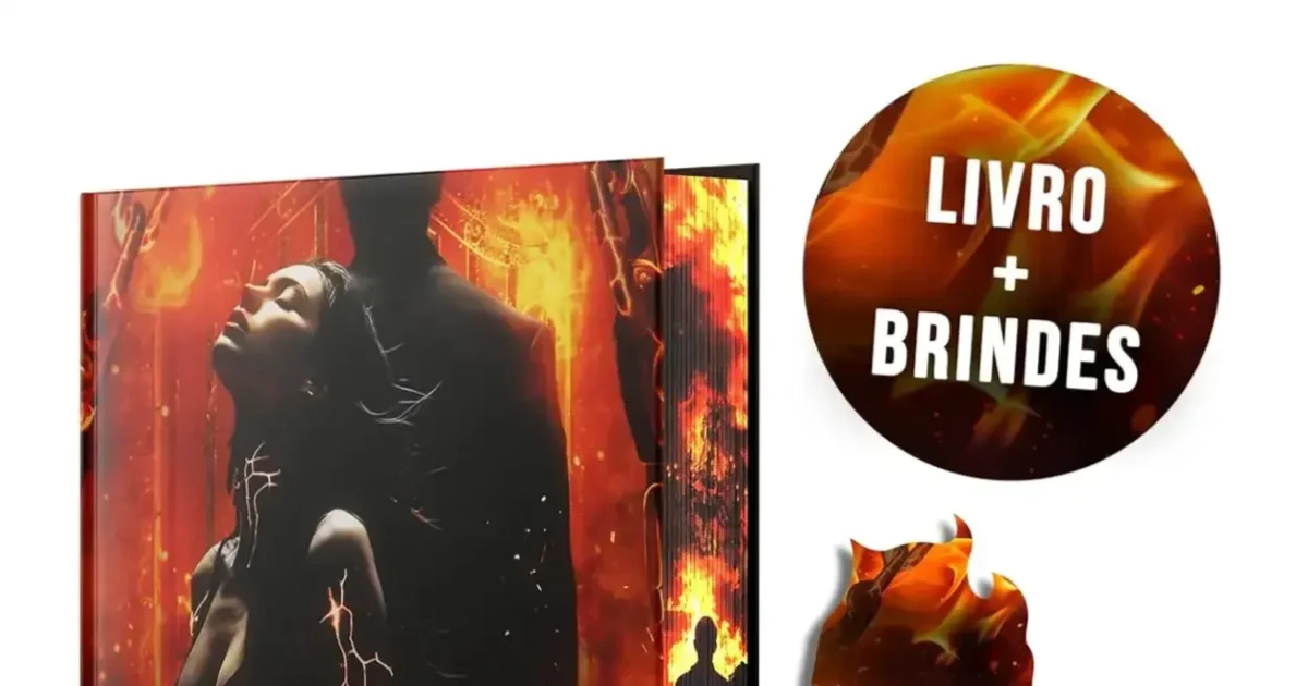 Capa premium do Produto com brinde exclusivo, destaque para design dark e acabamento verniz localizado