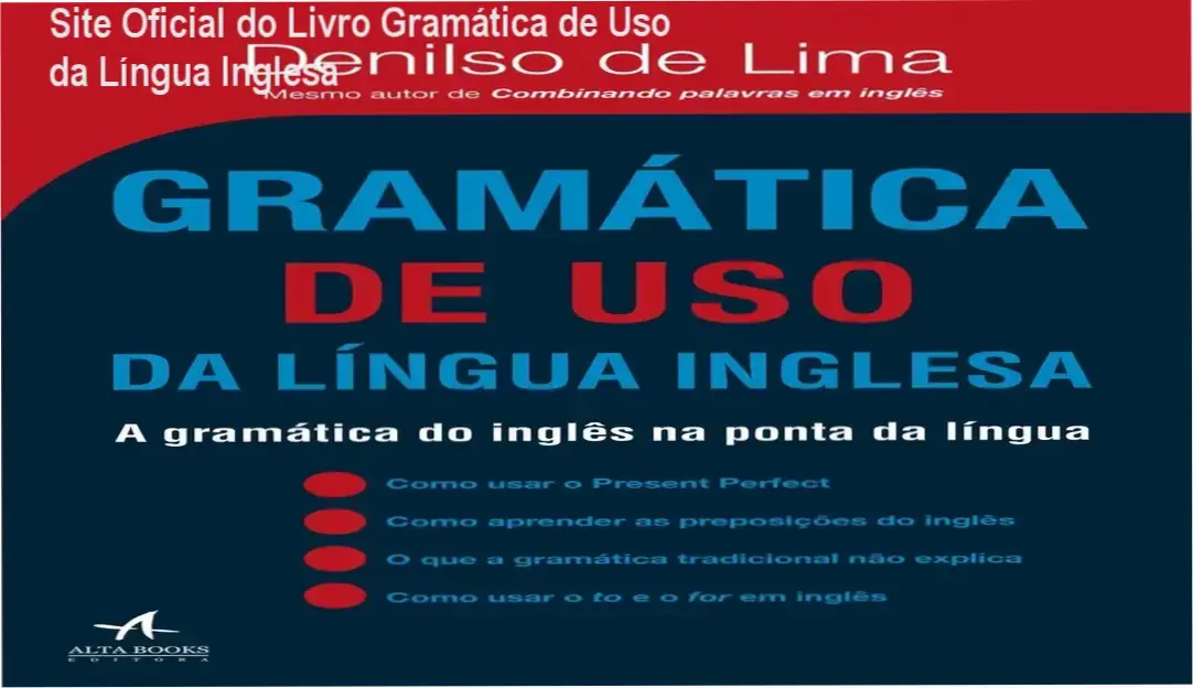 Denilso de Lima página oficial do livro Gramática de Uso da Língua Inglesa