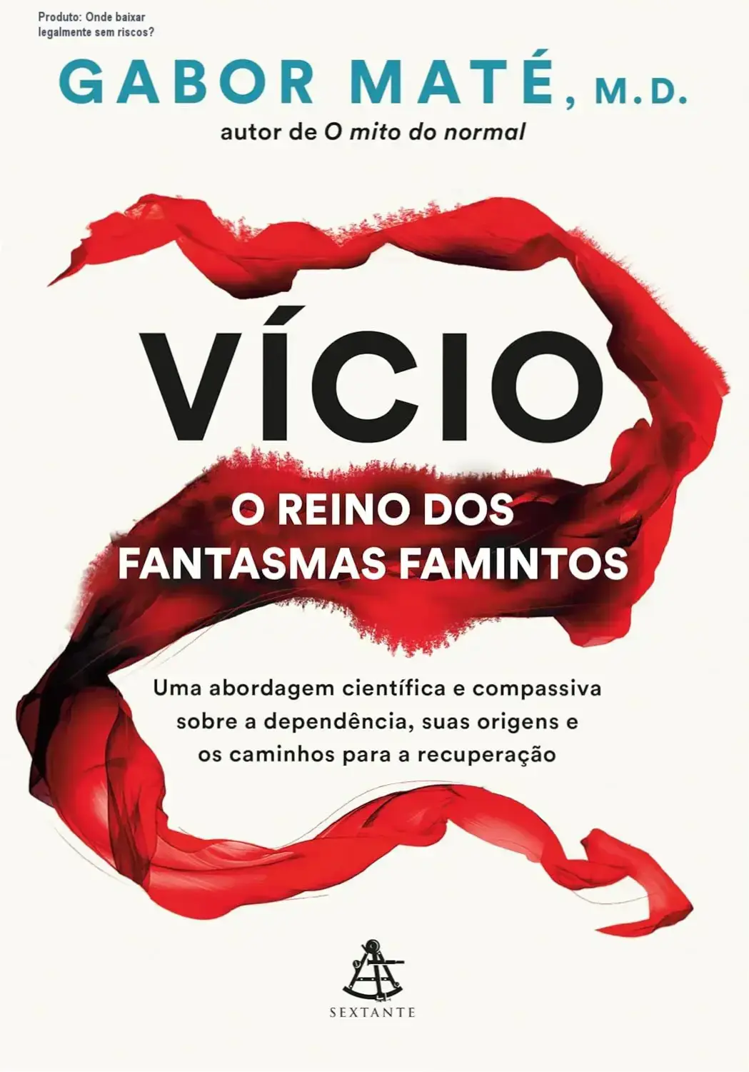 Capa do livro Vício: O Reino dos Fantasmas Famintos mostrada ao lado de um ícone de download seguro