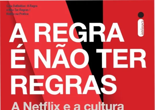 Capa do livro A Regra é Não Ter Regras mostrando a cultura de inovação da Netflix