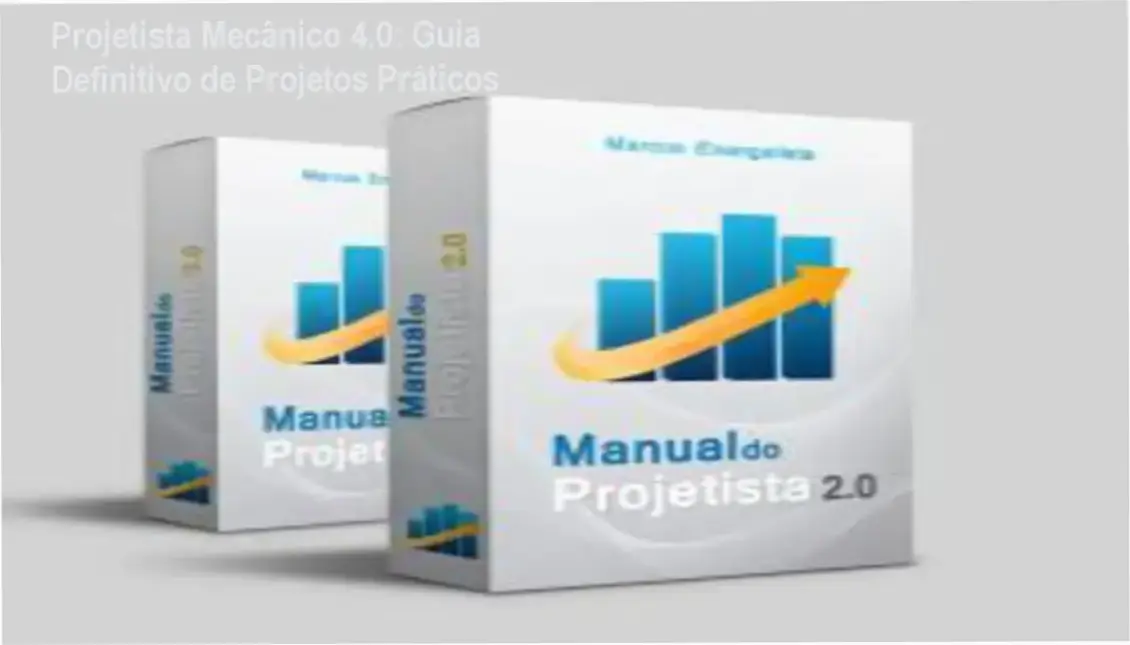 Ilustração do curso Projetista Mecânico 4.0 mostrando projetos mecânicos reais
