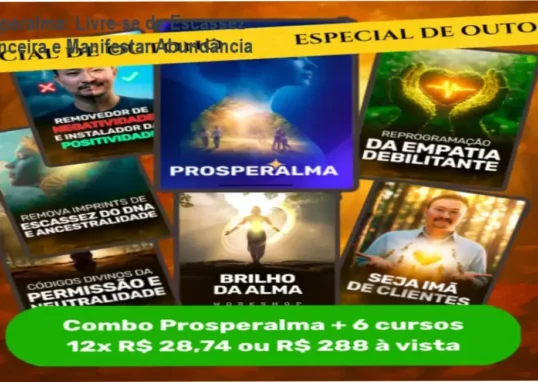 Imagem do curso Prosperalma mostrando a técnica Luz Estelar para desbloquear prosperidade financeira
