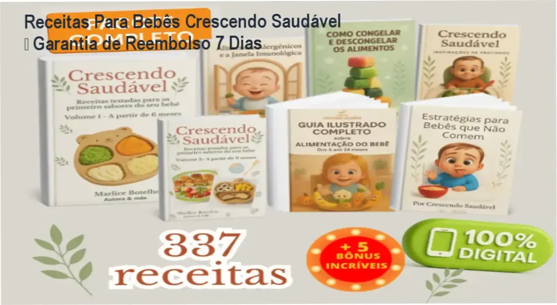 Receitas Para Bebês Crescendo Saudável de Marlice Botelho – política de reembolso e garantia
