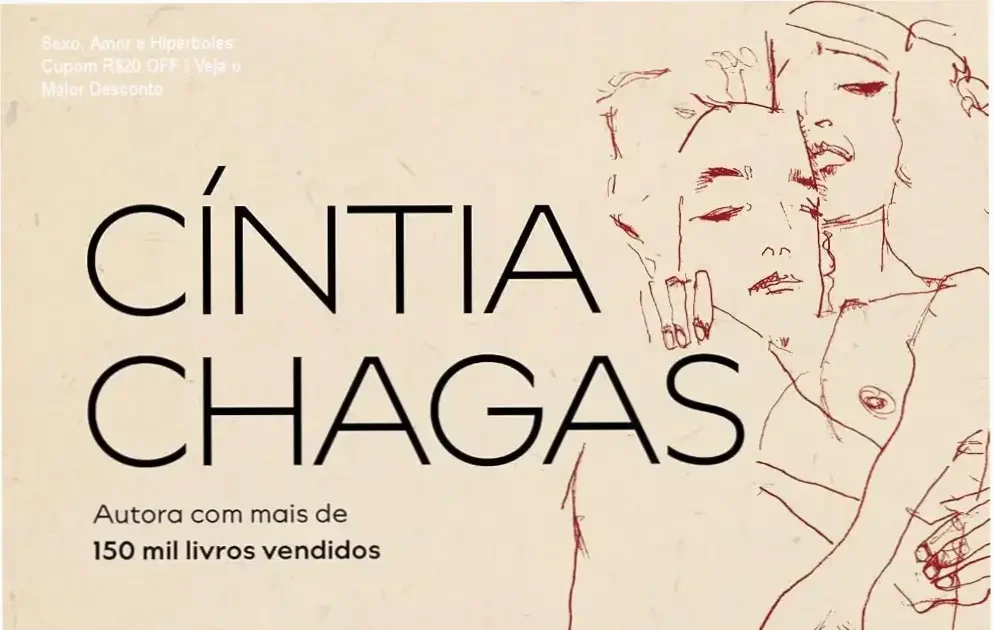 Sexo, Amor e Hipérboles de Cíntia Chagas – promoção com cupom de R$20 off