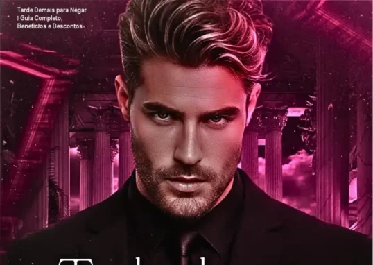 Capa do livro Tarde Demais para Negar destacando romance LGBTQIA+ adulto com protagonistas maduros