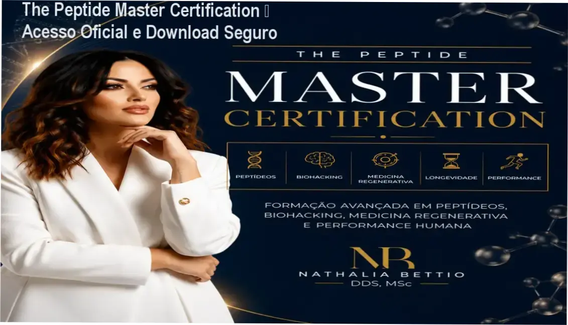The Peptide Master Certification Dra Nathalia Bettio download oficial